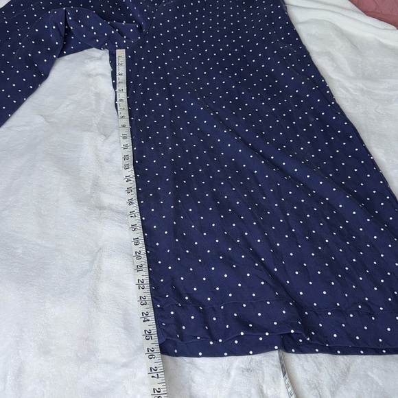 Maeve | Anthropologie Wide-Leg Jumpsuit Polka Dot Size Large - Picture 10 of 11